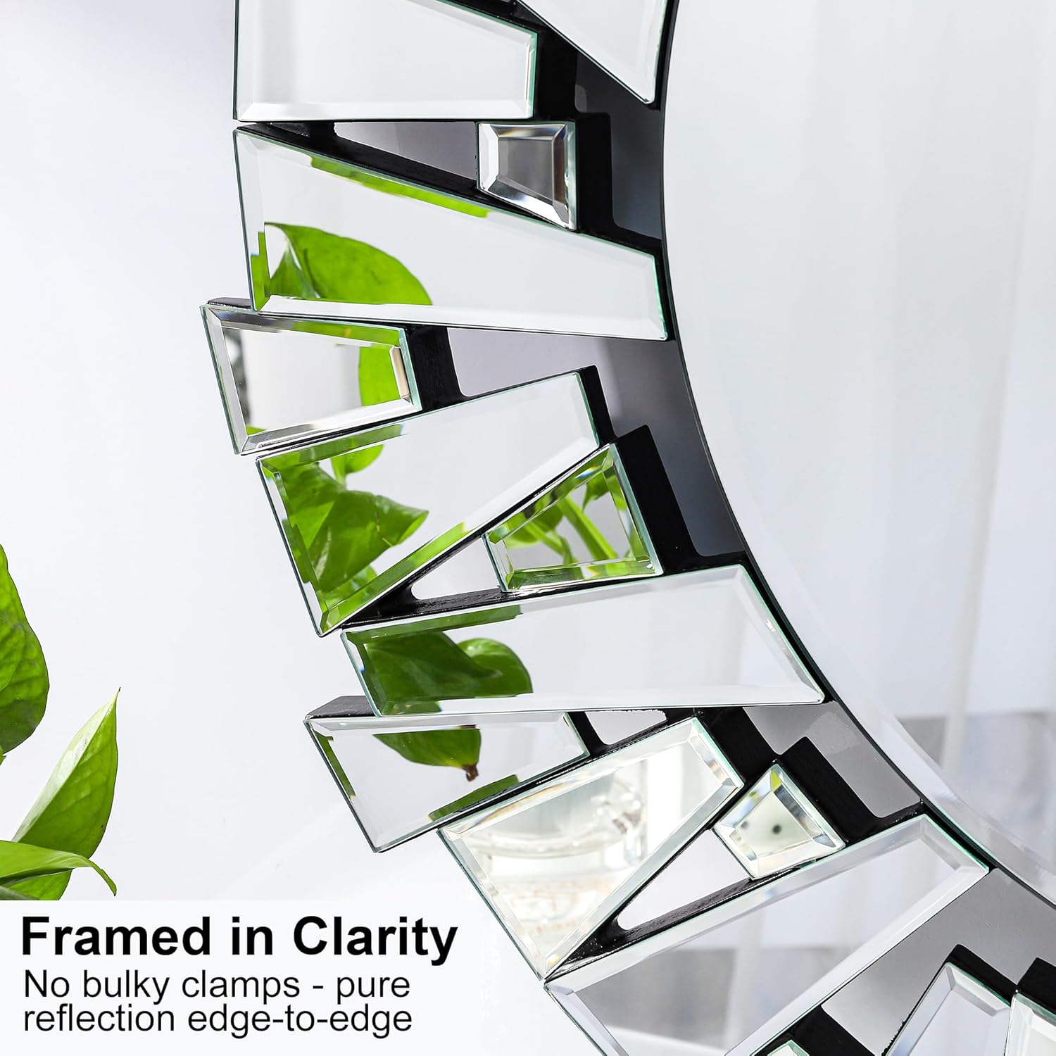 Stereoscopic Irregular Frame Wall Mirror