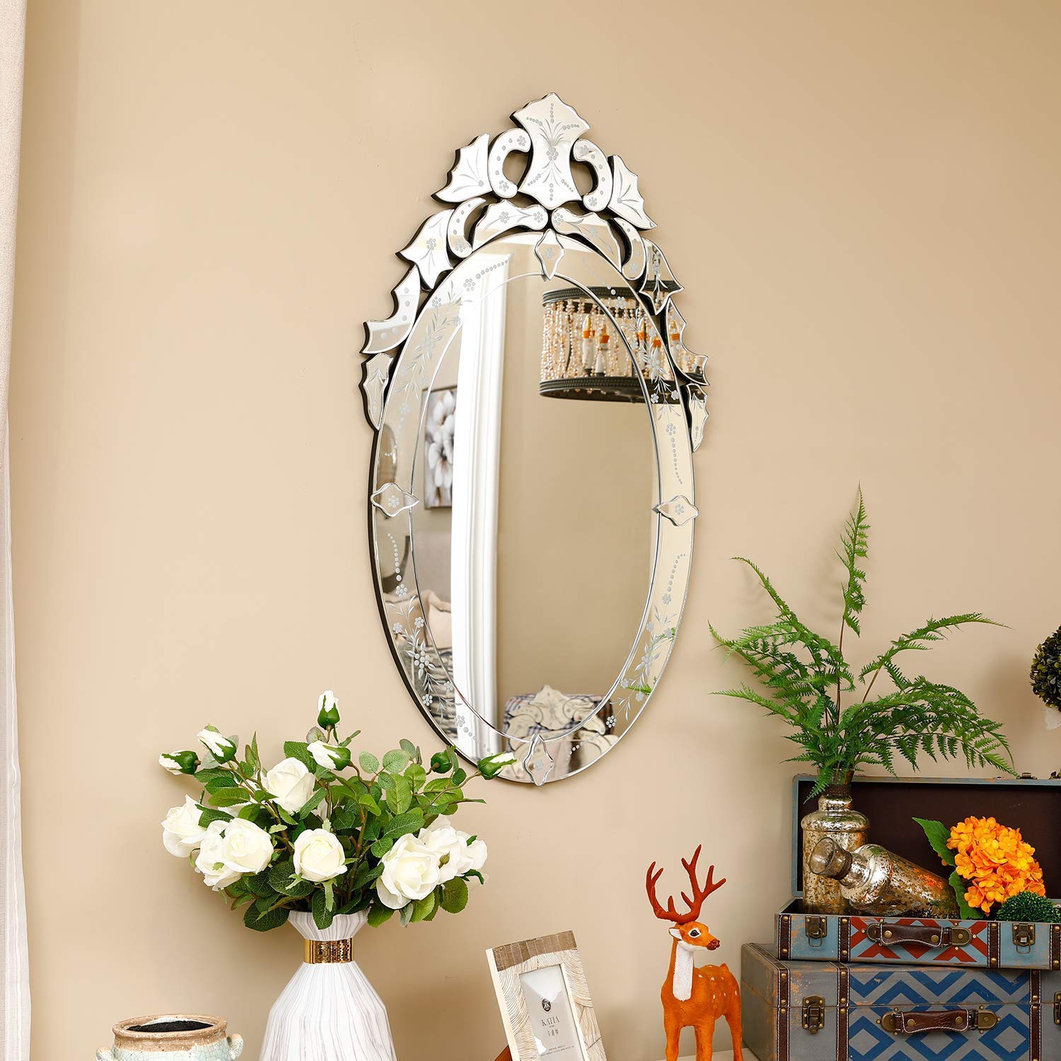 Hub Wall Venetian Mirror Oval