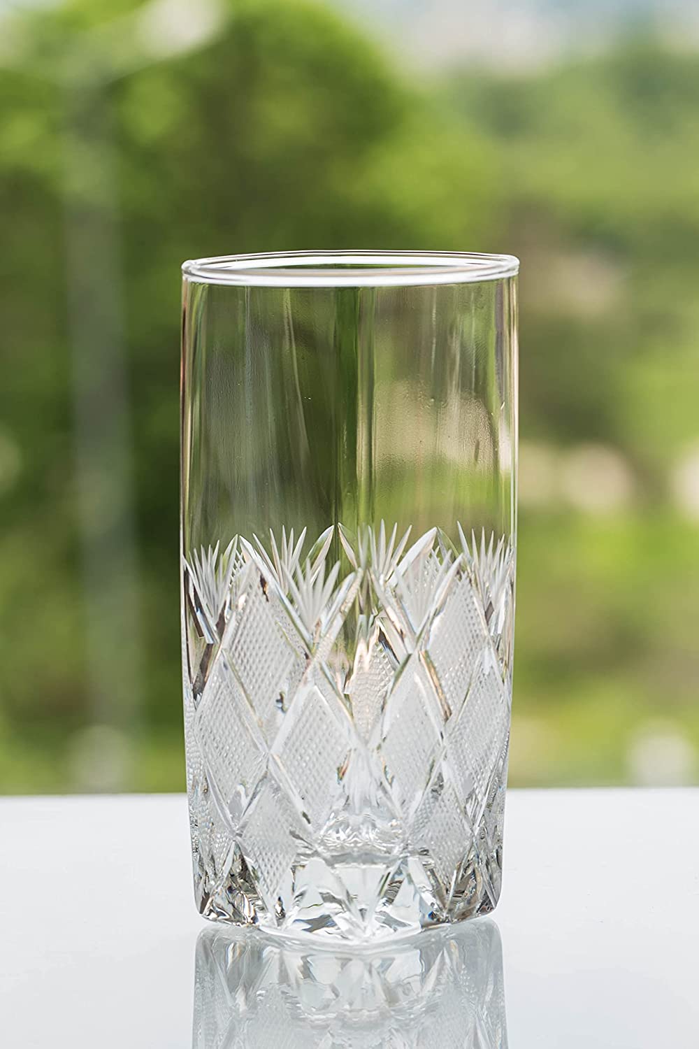 Hand Made Design Istanbul | Drink| Milk | Wine |Beer | Water & Juice Glass (Set of 2)(320 Ml) with Luxury Box