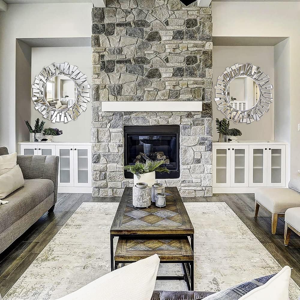 Stereoscopic Irregular Frame Wall Mirror