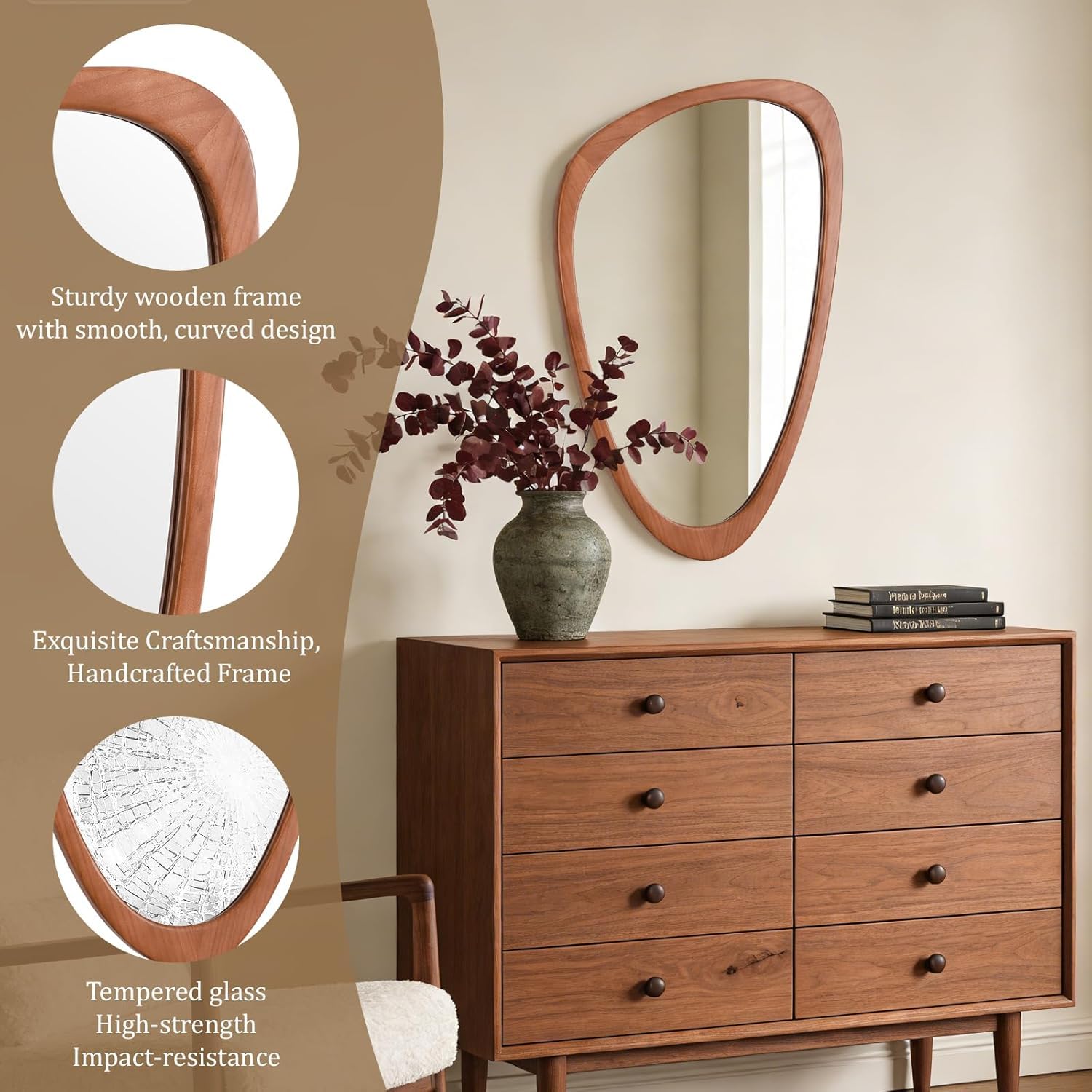 Asymmetrical Mirror Irregular Mirror Full Length