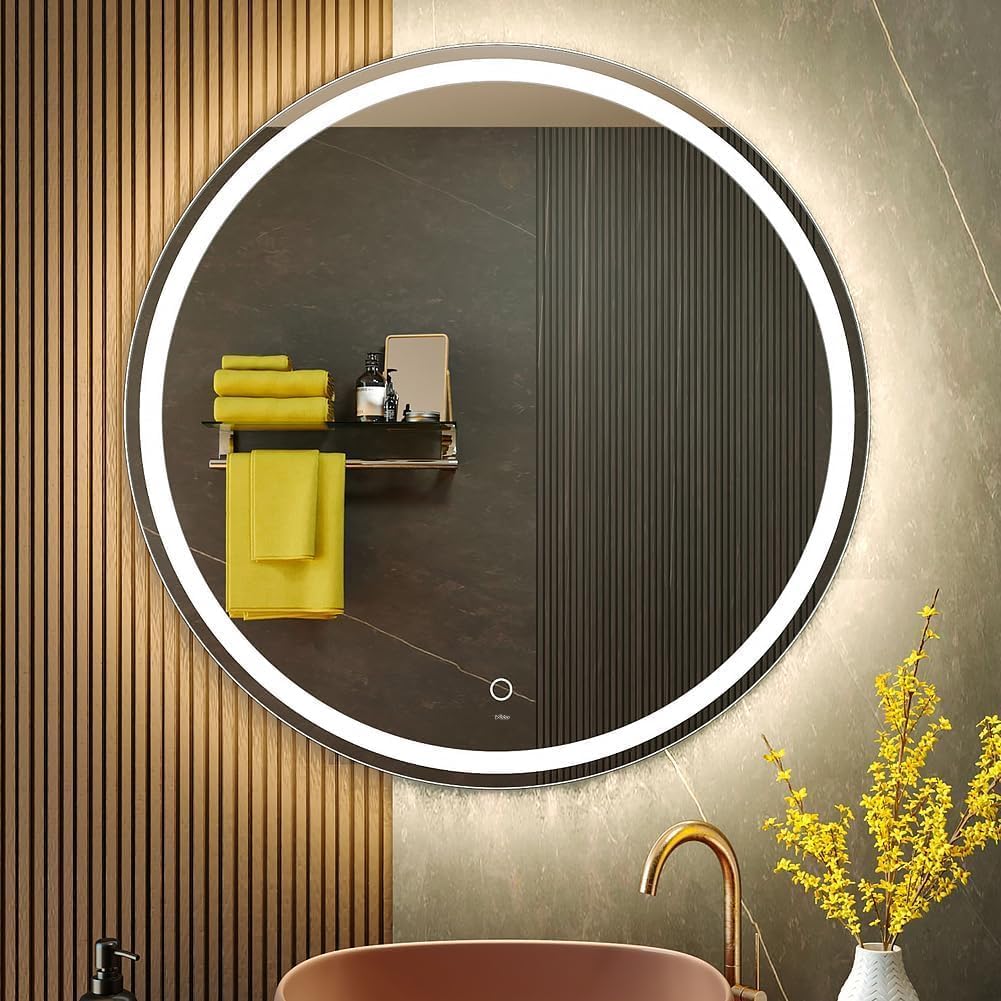 LED Round Frontlite Wall Mirror