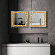 Crush Diamond Wall Décor Mirror 12x12 inch (Pack of 2)