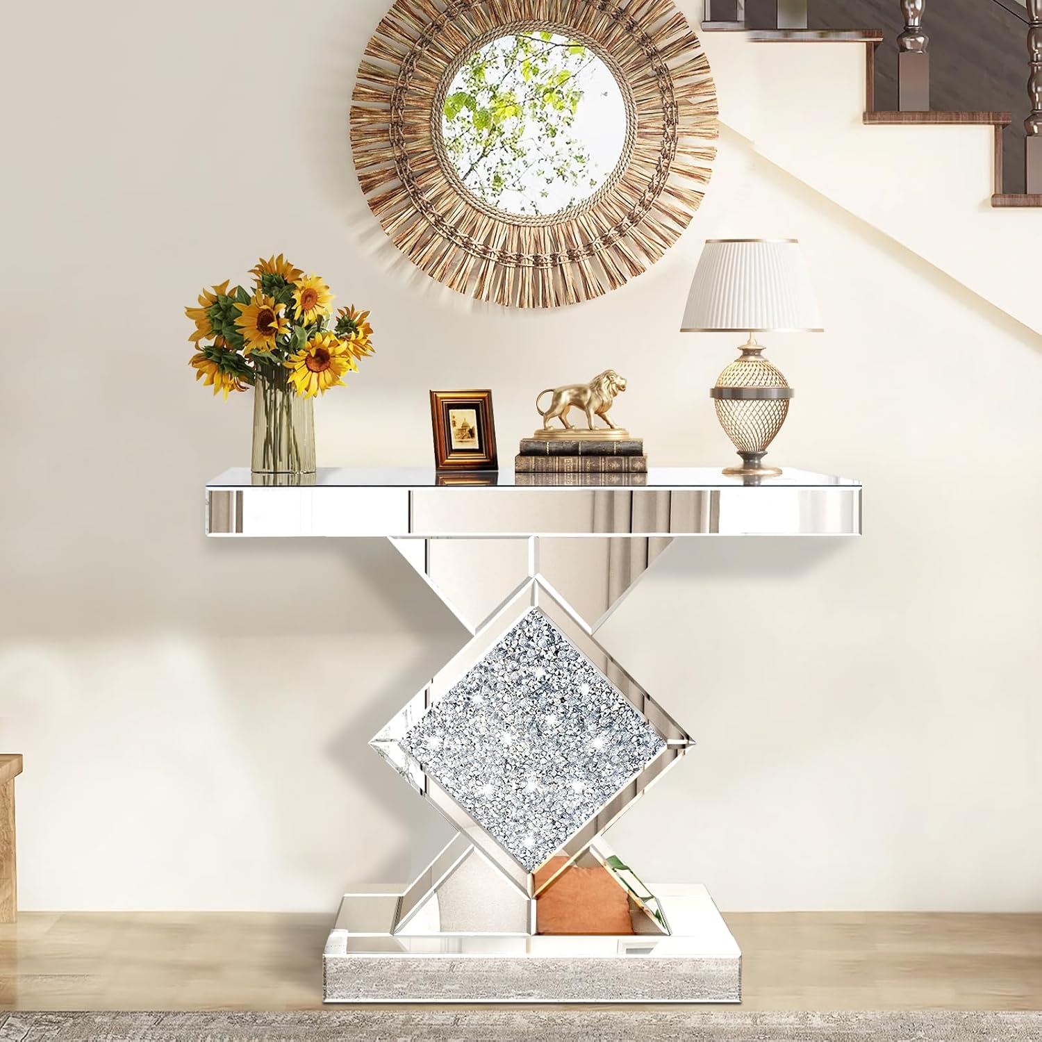 Diamond Crush Console Table
