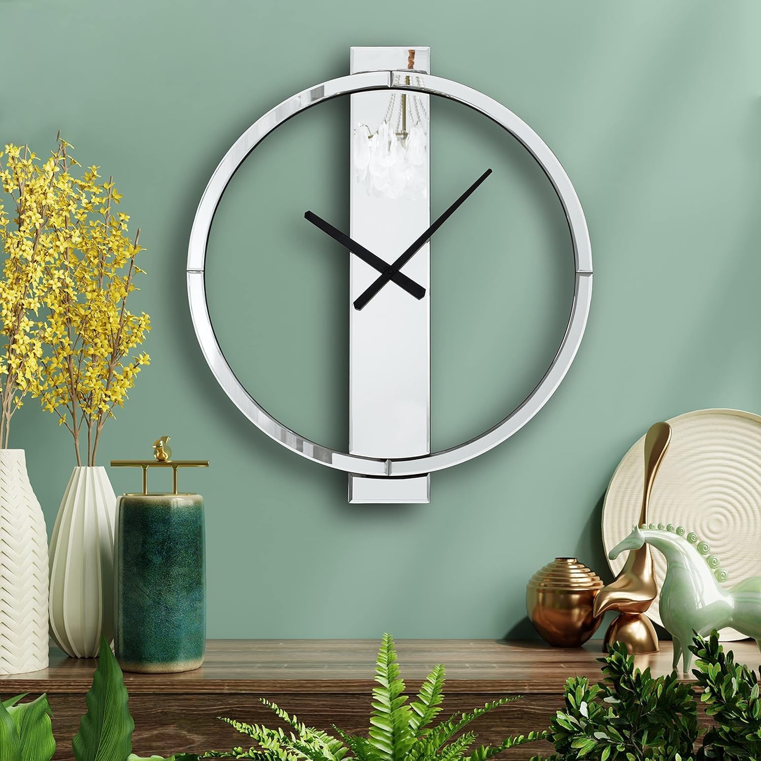 Decorative Mirror Wall Clocks, 24 Inch