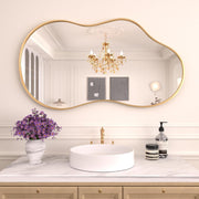 Cloud Shape Framed Wall Rectangular Mirror
