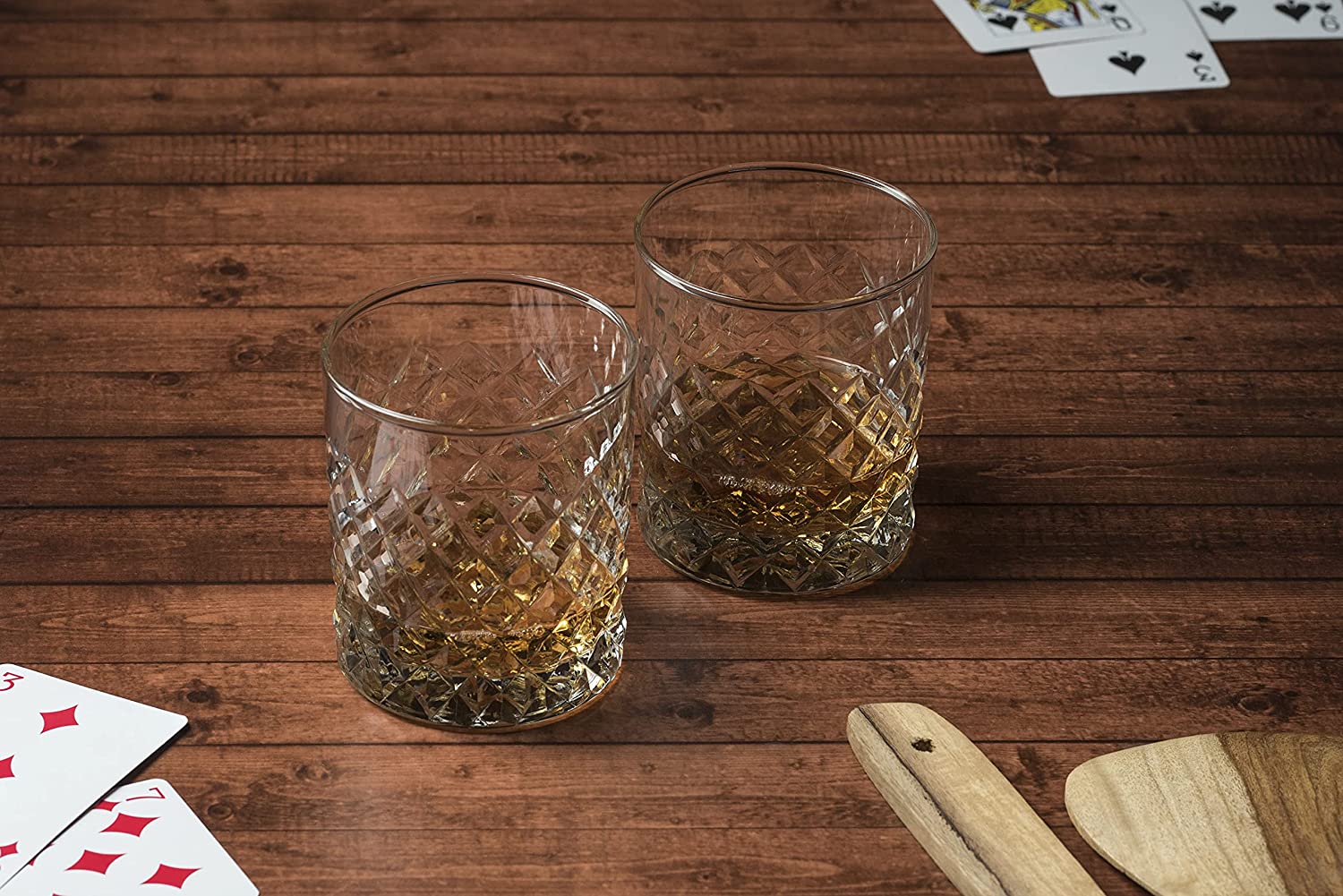 Whiskey Glasses,Set of 2, (290ml) , Turkish Hand Made Design Glasses