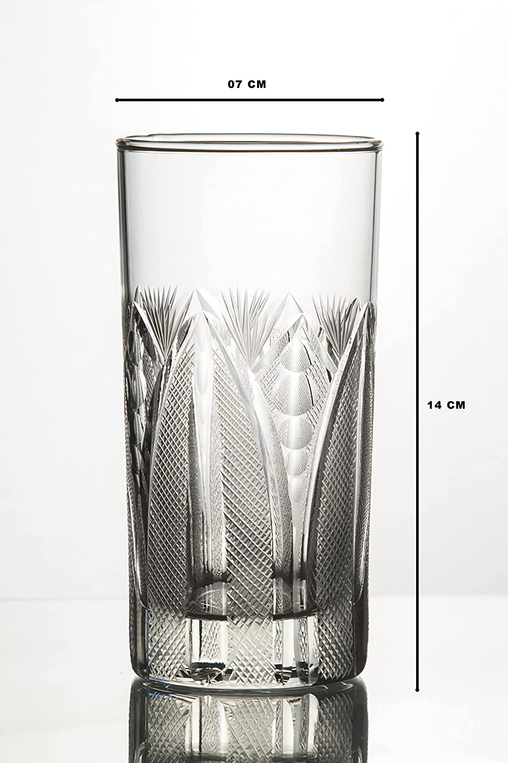 Hand Made Design Istanbul | Drink| Milk | Wine |Beer | Water & Juice Glass (Set of 2)(350 Ml) with Luxury Box