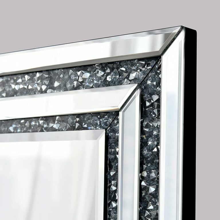 Full Length Crystal Venetian Diamond crush mirror 60″x18″inch