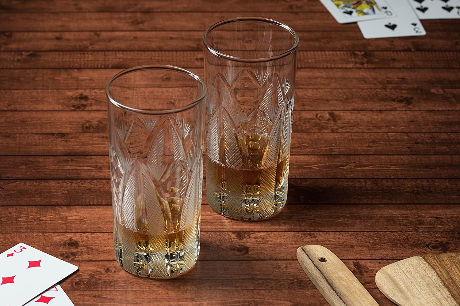 Hand Made Design Istanbul | Drink| Milk | Wine |Beer | Water & Juice Glass (Set of 2)(350 Ml) with Luxury Box