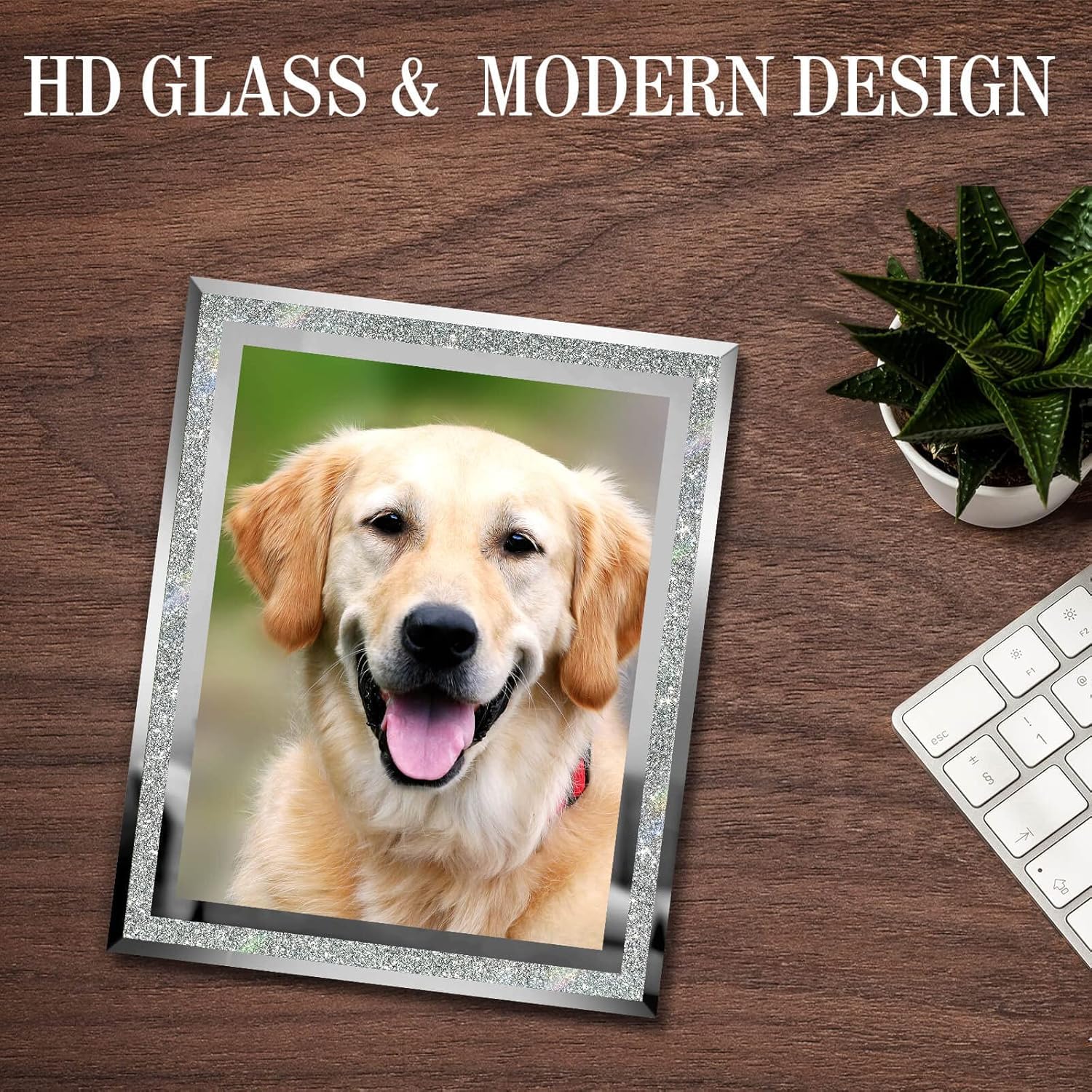 Diamond crush Photo frame Set of 2
