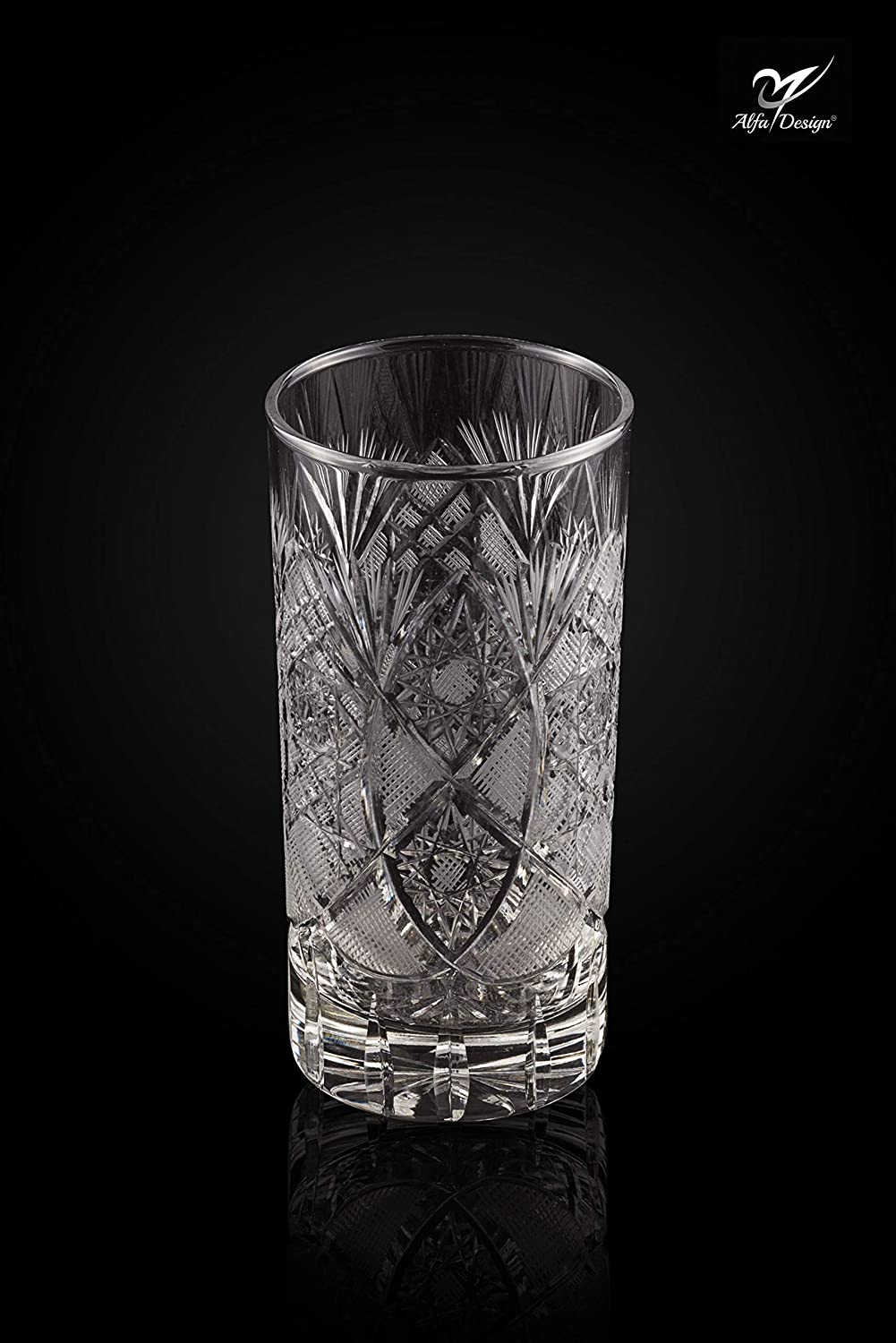 Italian Handcut Highball Glasses set of 2