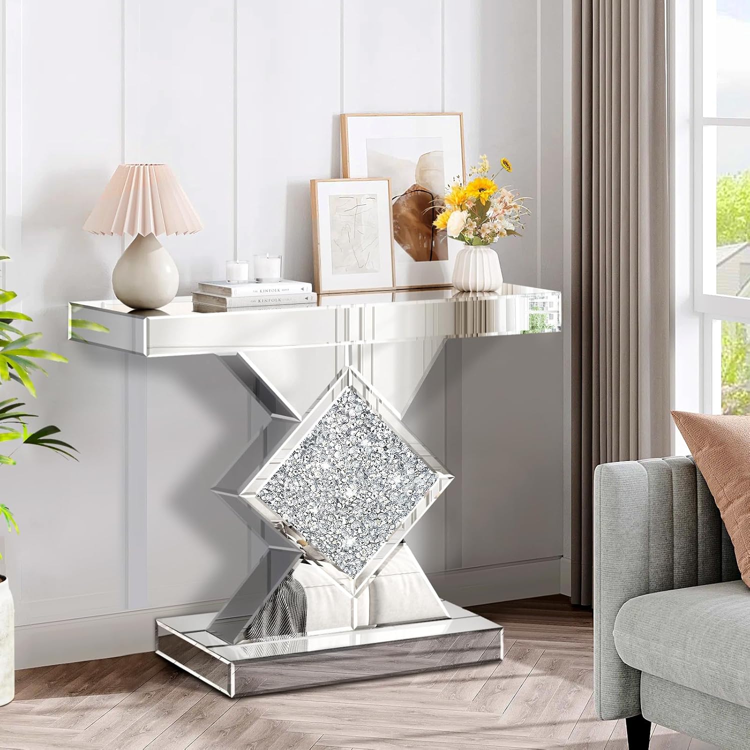 Diamond Crush Console Table
