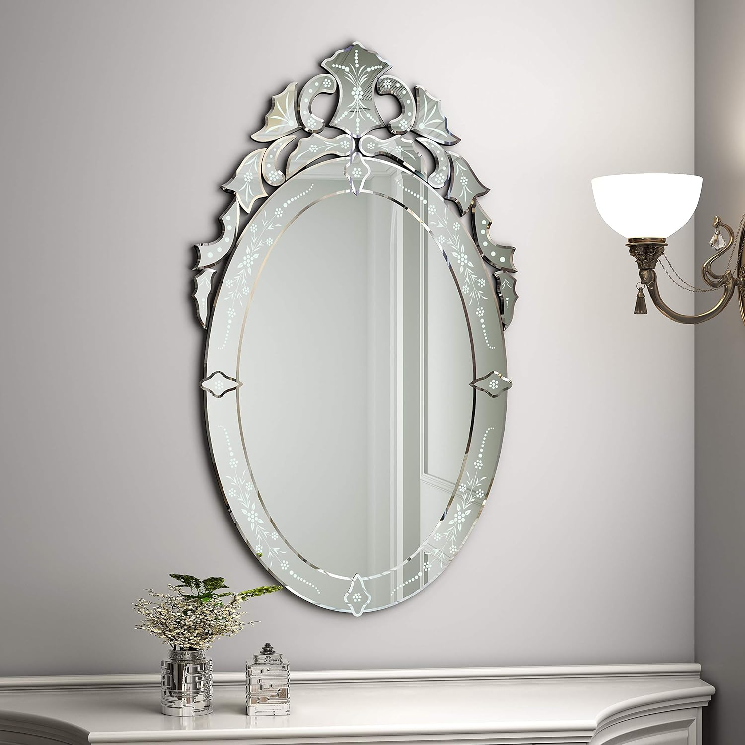 Hub Wall Venetian Mirror Oval