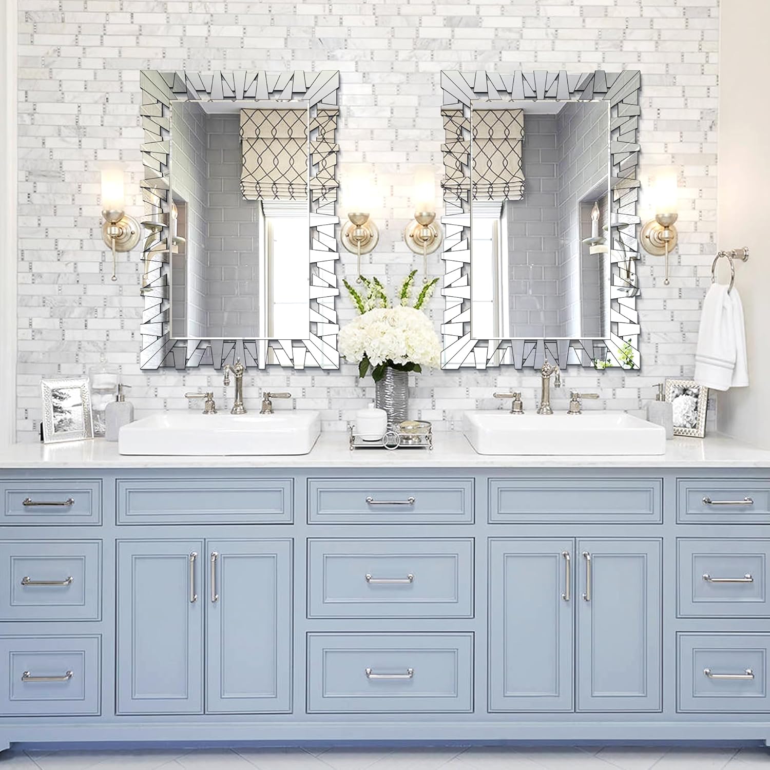 Decorative Mirror for Living Room Decor, 36" x 24"