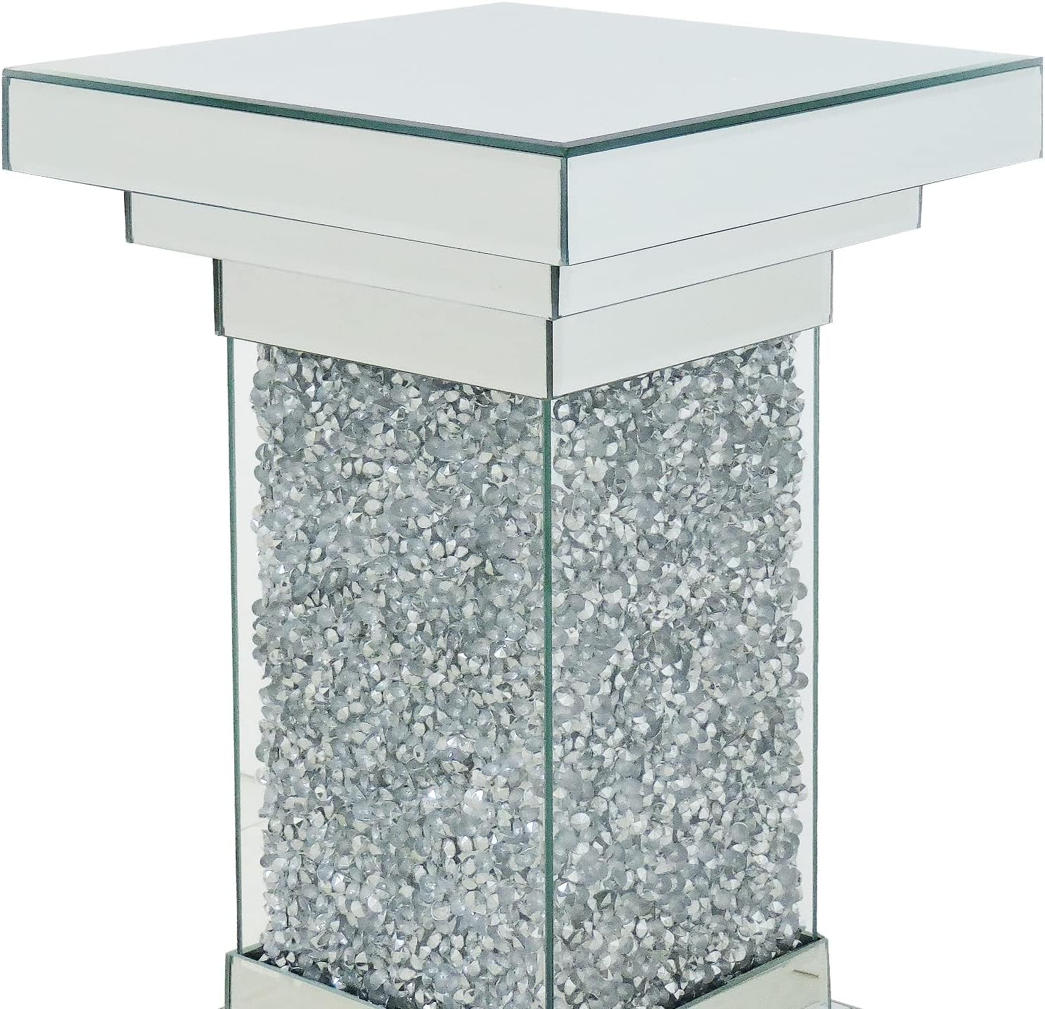 Pregaspor Silver Mirrored End Coffee Table