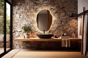 LED Irregular Bathroom Wall Mirror
