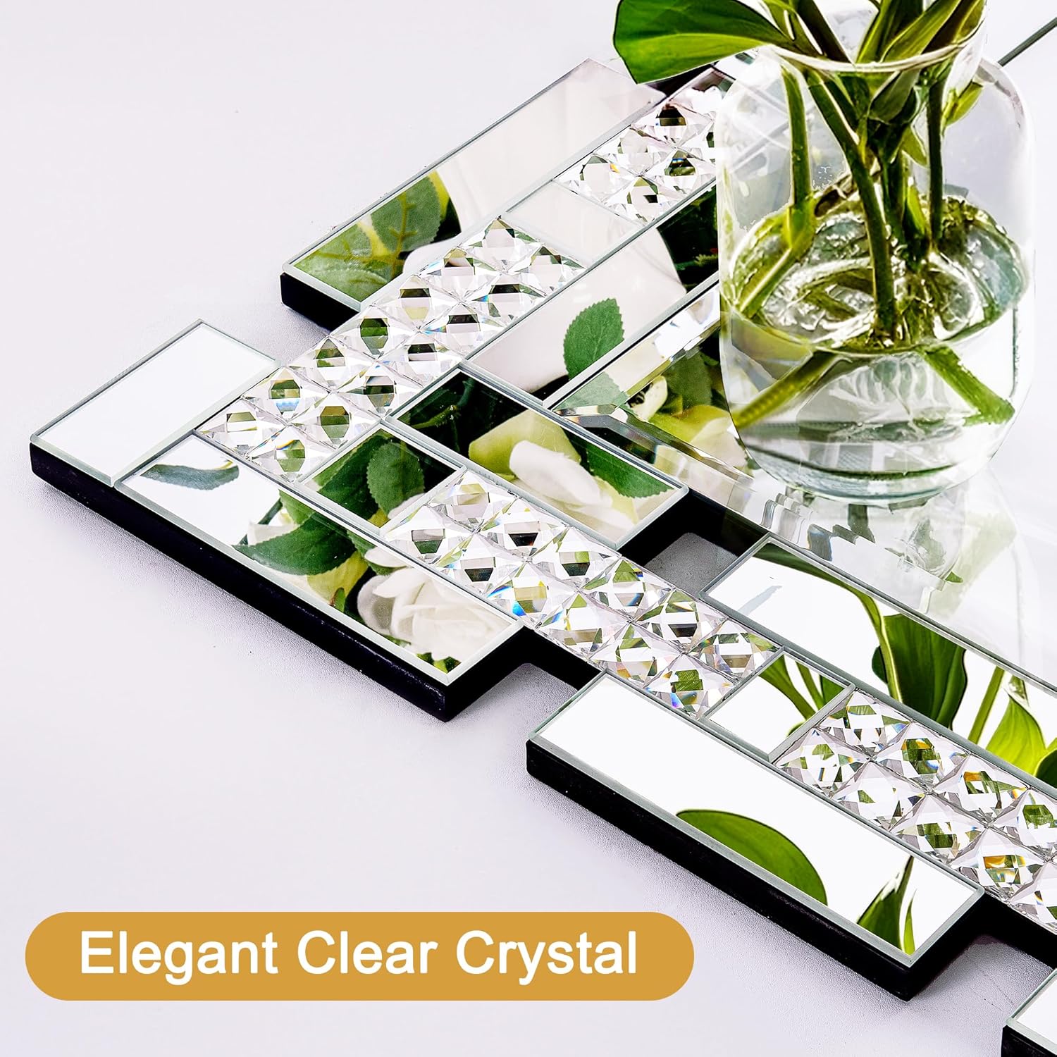 Crystal Decorative Wall Mirror 36" x 24"