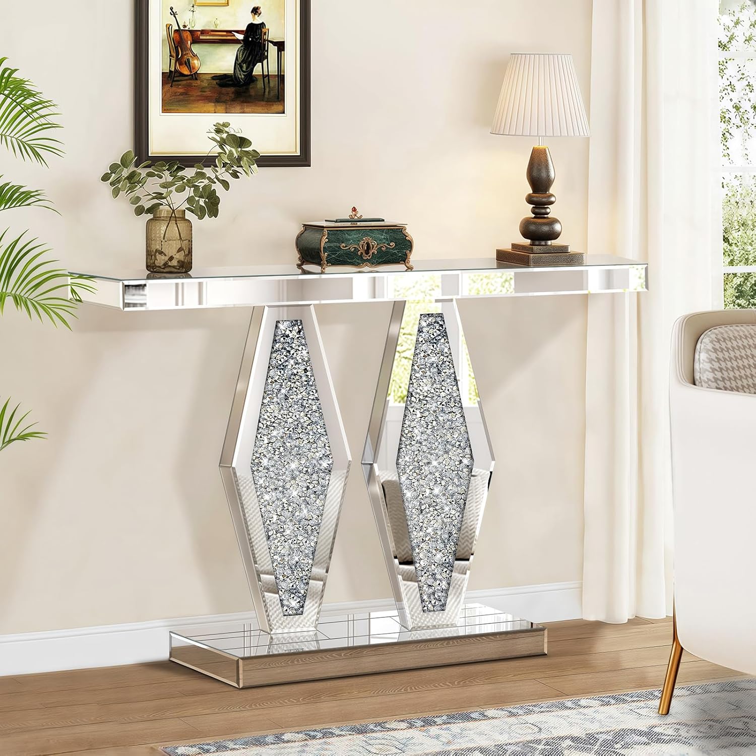 Diamond Crush Console Table