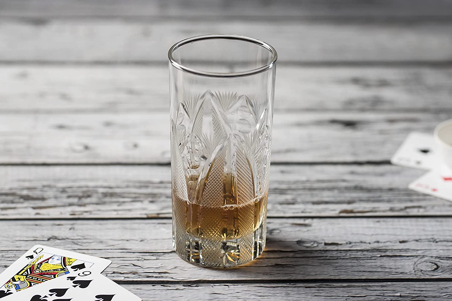 Hand Made Design Istanbul | Drink| Milk | Wine |Beer | Water & Juice Glass (Set of 2)(350 Ml) with Luxury Box