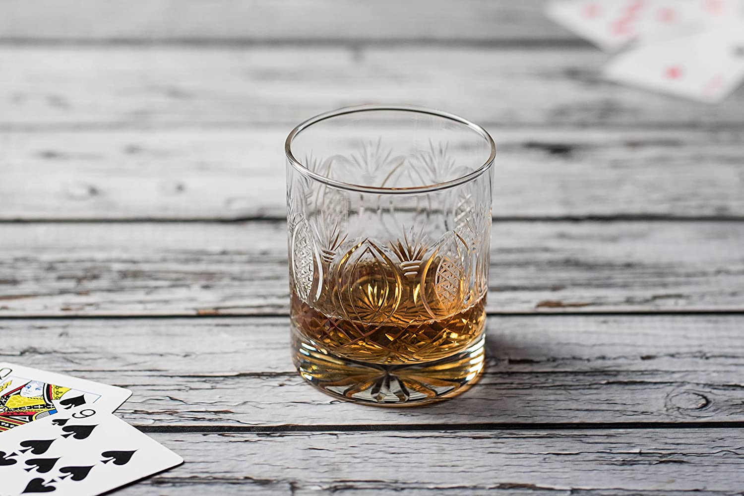 Whiskey Glasses,Set of 2, (290ml) , Turkish Hand Made Design Glasses