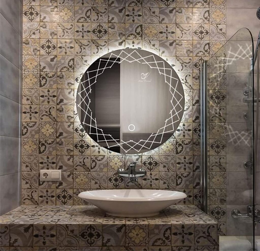 LED Round Nest Wall Mirror