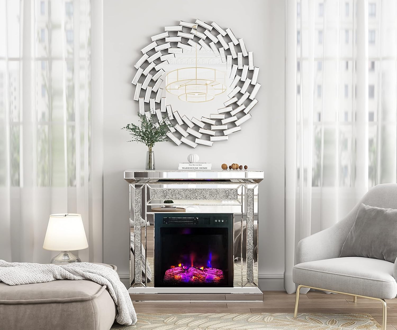 Venetian Wall Mirror Round Decorative