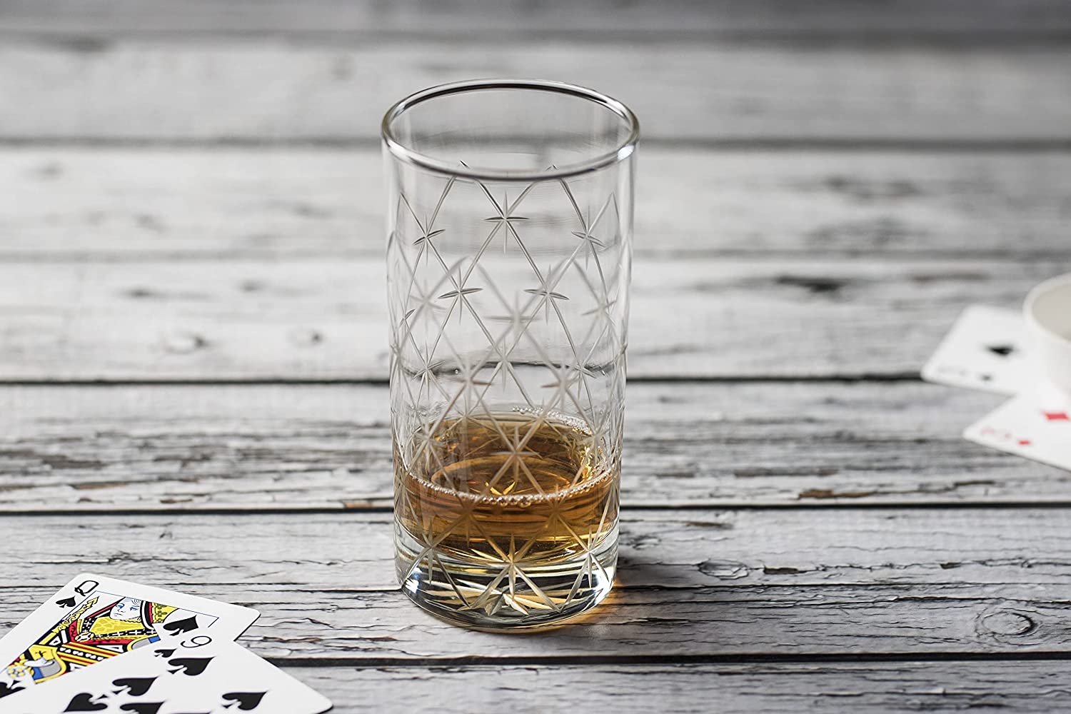 Hand Made Design Istanbul | Drink| Milk | Wine |Beer | Water & Juice Glass (Set of 2)(350 Ml) with Luxury Box