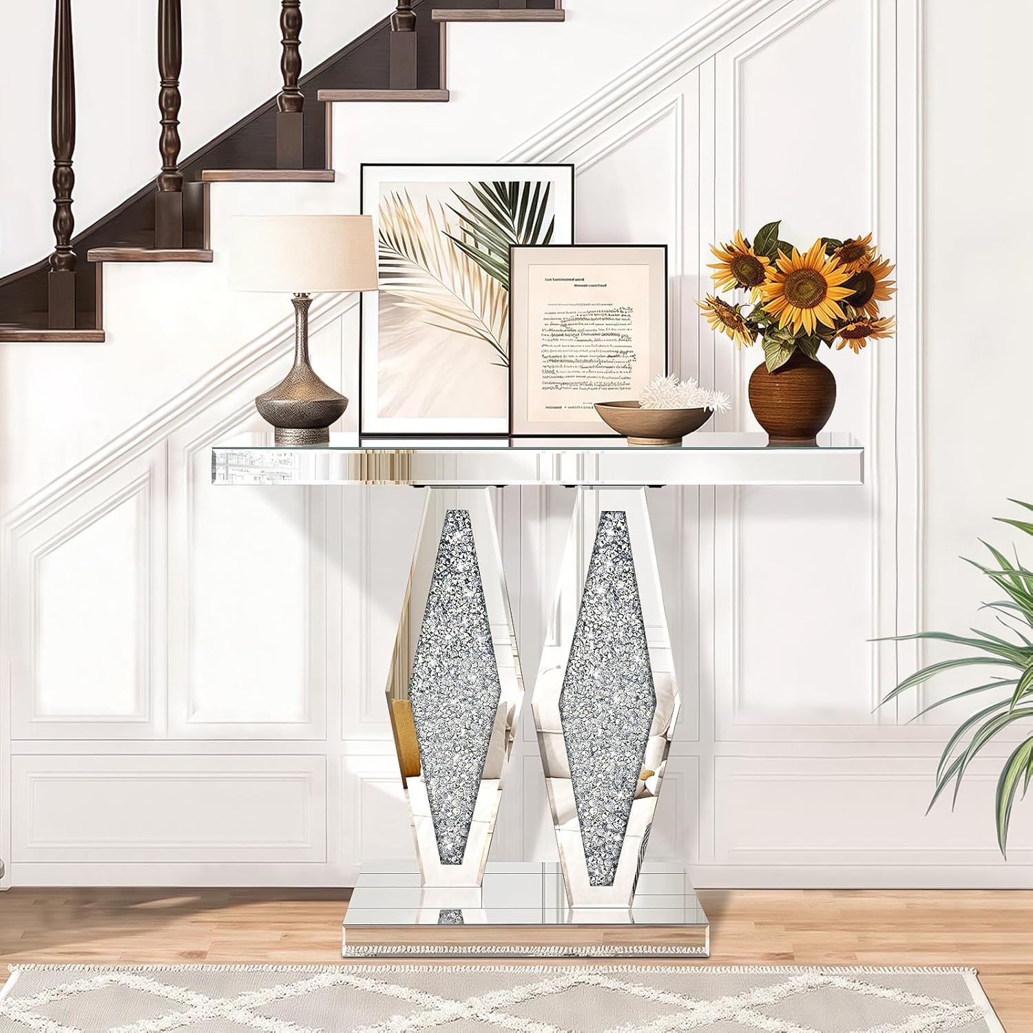 Diamond Crush Console Table