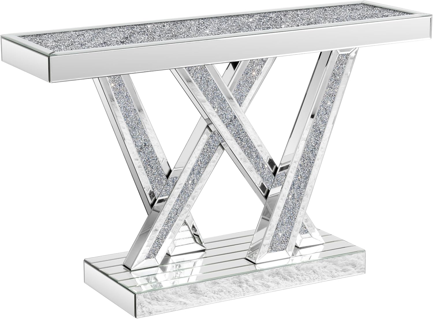 Inlay Diamond Crush Console Table