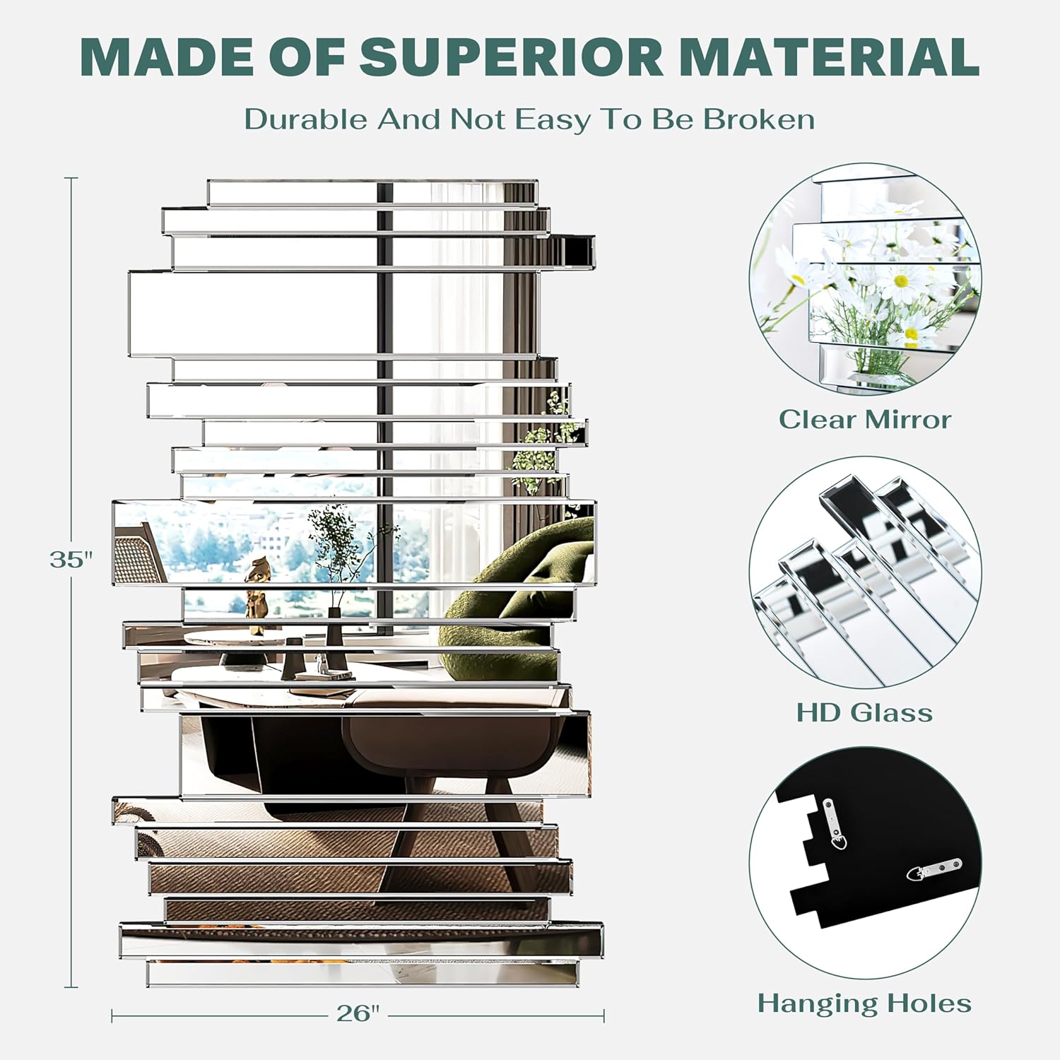 Wall Decorative Mirror for Wall Arts