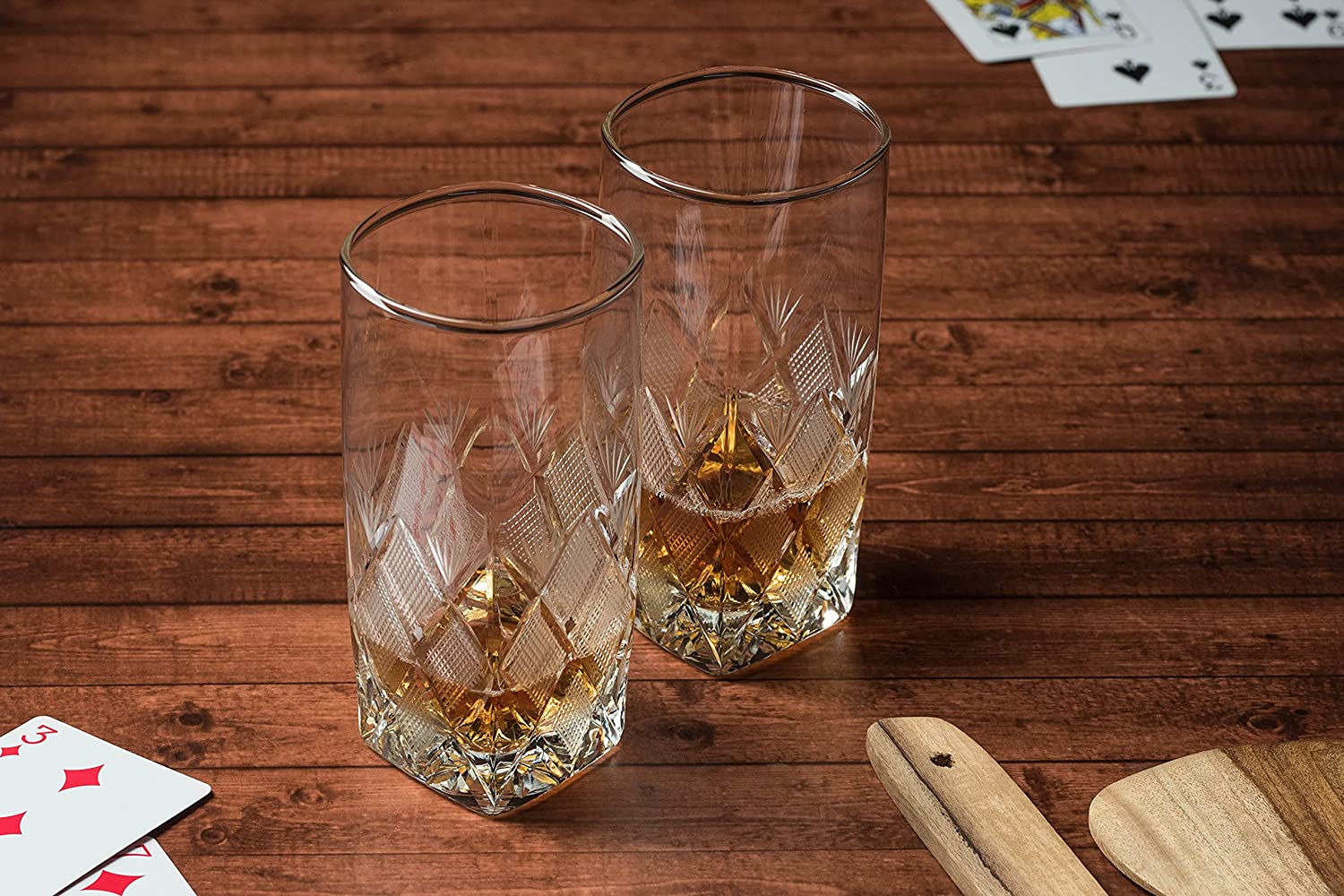 Hand Made Design Istanbul | Drink| Milk | Wine |Beer | Water & Juice Glass (Set of 2)(320 Ml) with Luxury Box