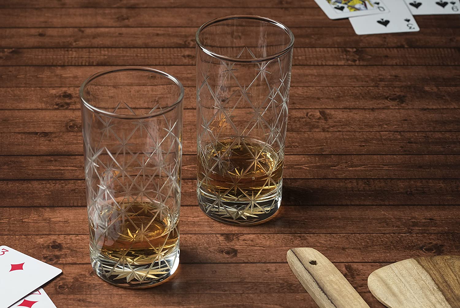 Hand Made Design Istanbul | Drink| Milk | Wine |Beer | Water & Juice Glass (Set of 2)(350 Ml) with Luxury Box