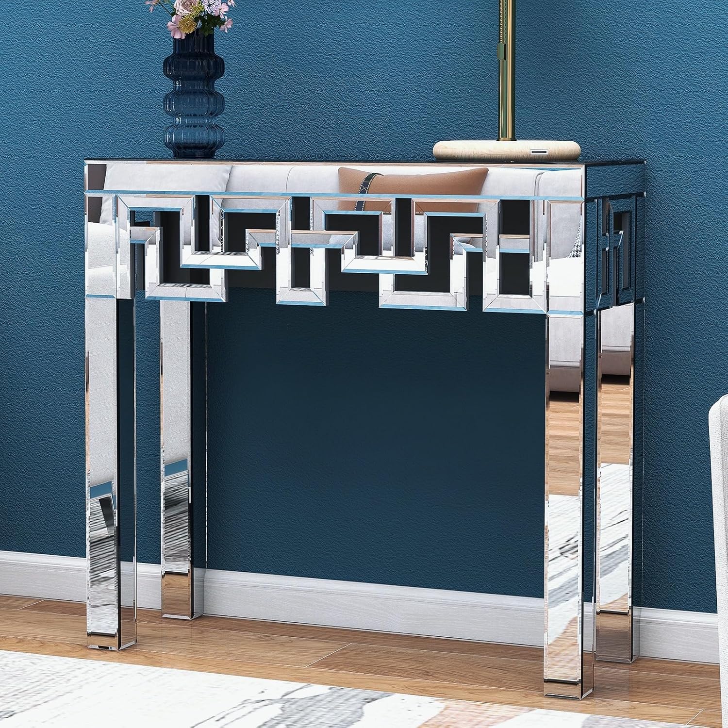 Geometry Design Mirror Console Table