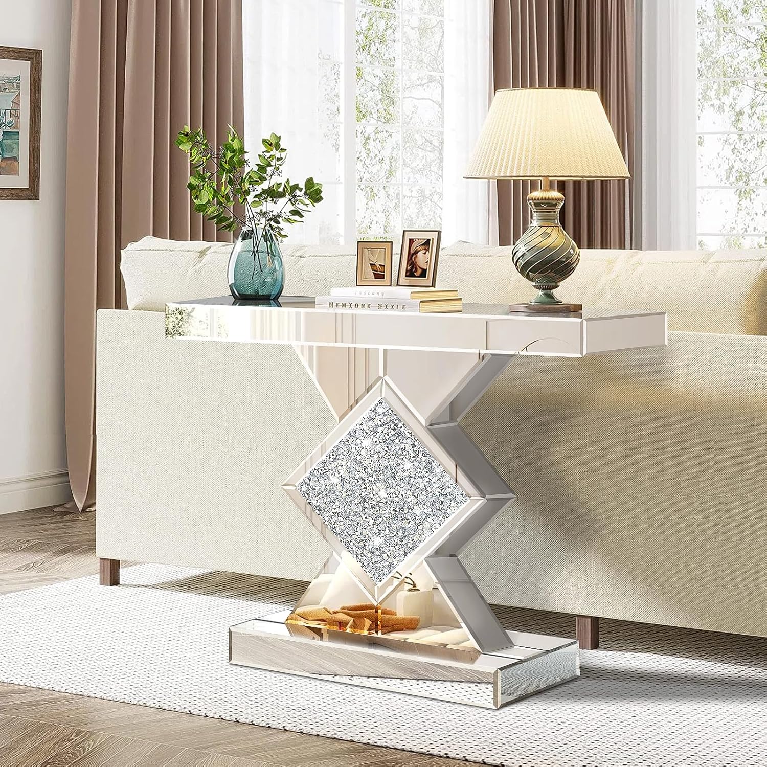 Diamond Crush Console Table