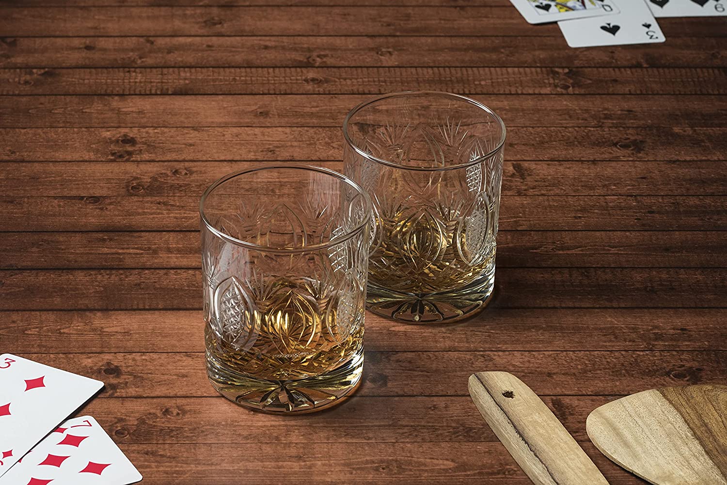Whiskey Glasses,Set of 2, (290ml) , Turkish Hand Made Design Glasses