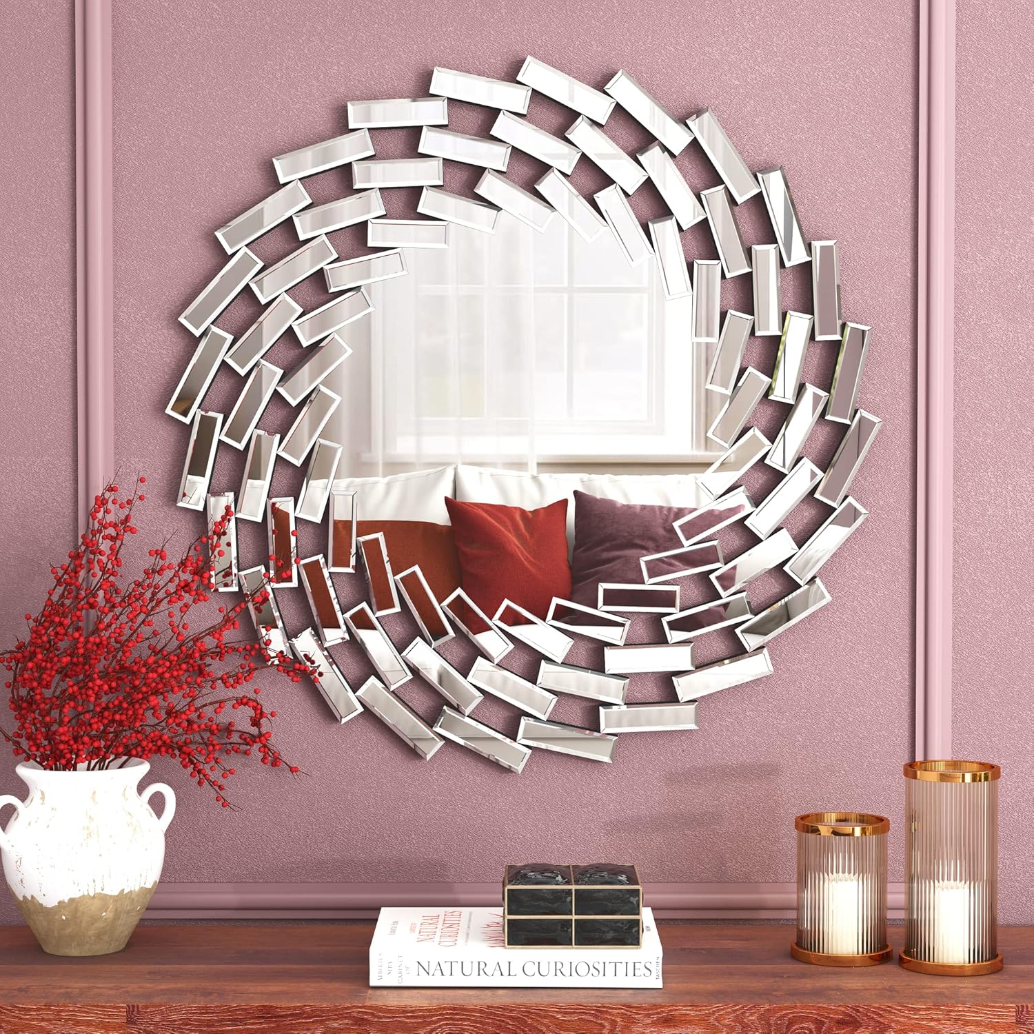 Venetian Wall Mirror Round Decorative