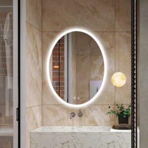 LED Oval Bathroom Wall Mirror