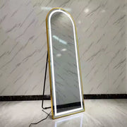 LED Arch Gold Framed Full-Length Mirror