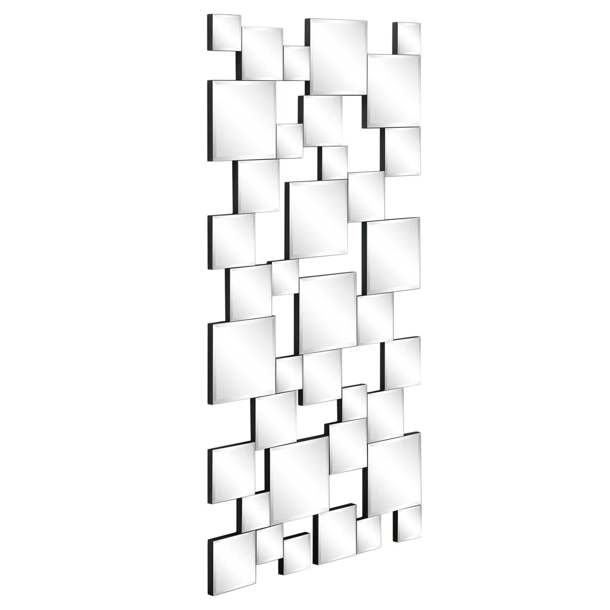 Square Bevelled Decor Mirror For Wall