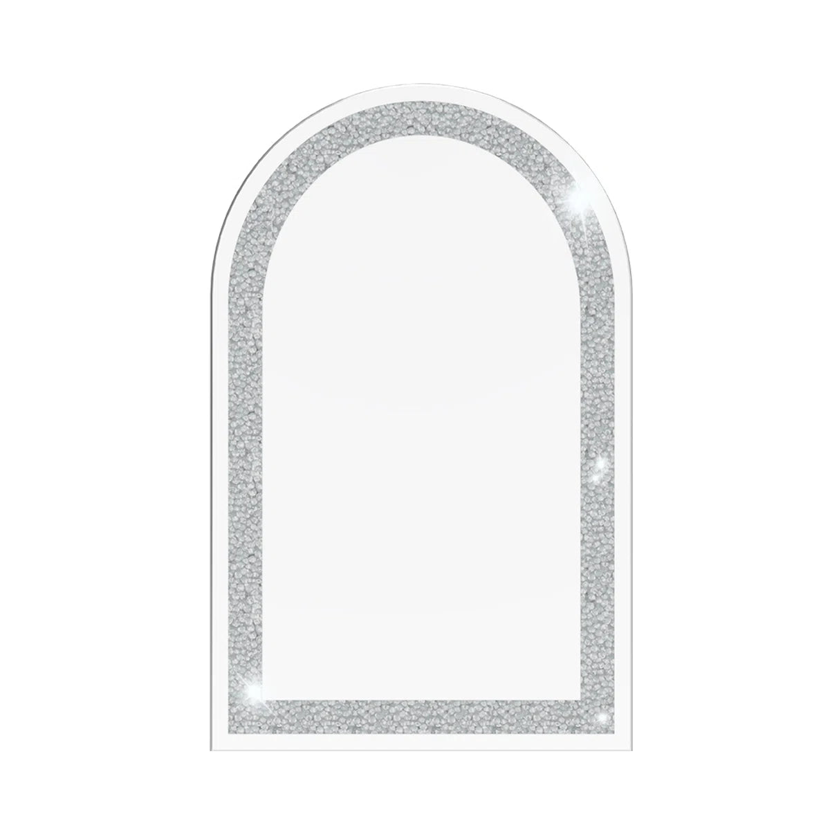 Arch Shape Diamond Crush Crystal Mirror