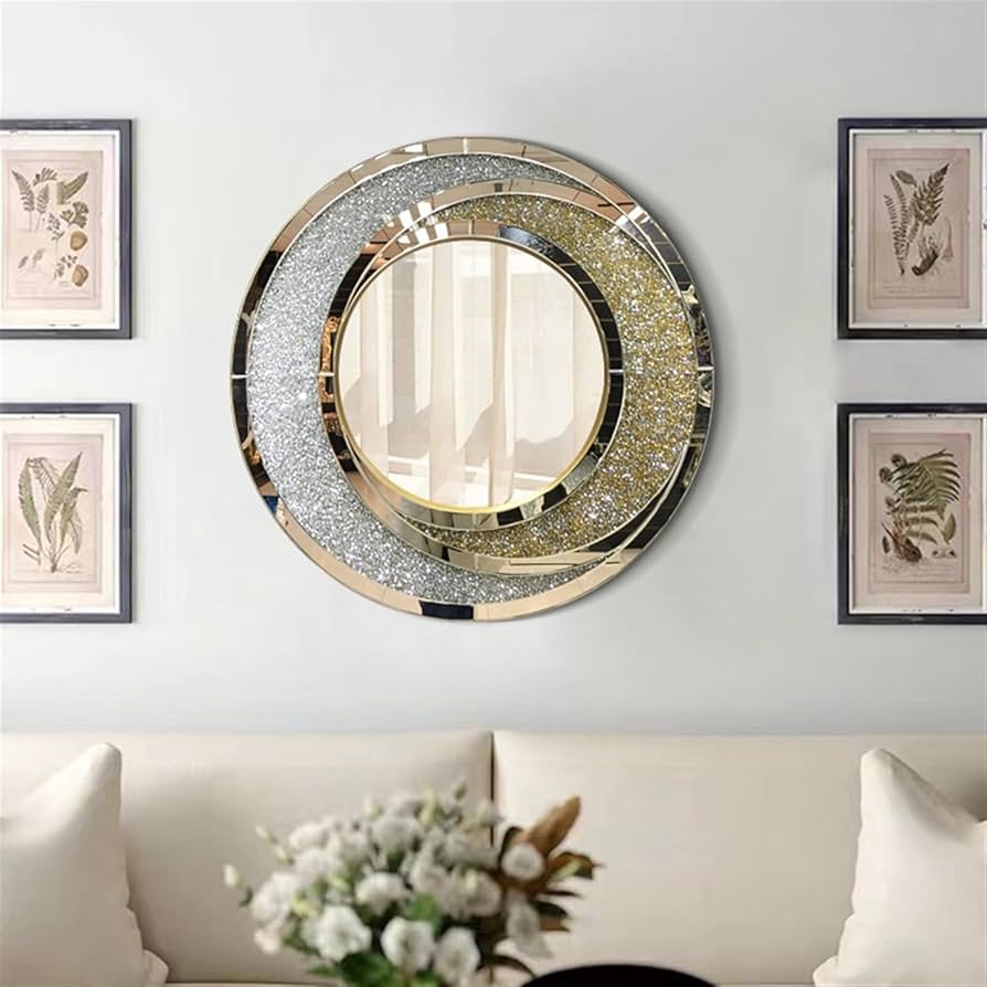 Premium Diamond Crush Crystal Mirror