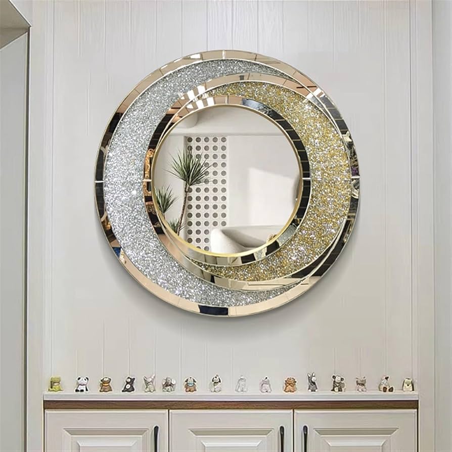 Premium Diamond Crush Crystal Mirror