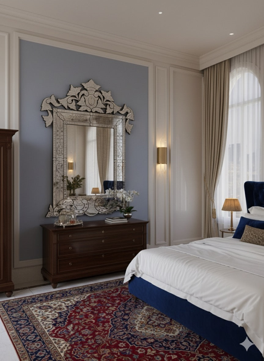 Antique Wall Mirror Venetian-Inspired