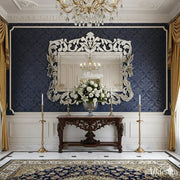 French Crown Venetian Wall Mirror