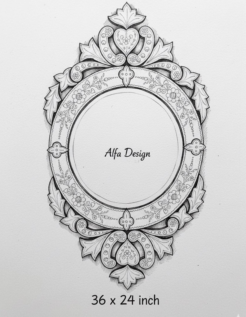 Round Wall Mirror Italian Venetian