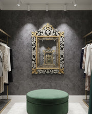 Antique Wall Mirror Italian Venetian-Inspired