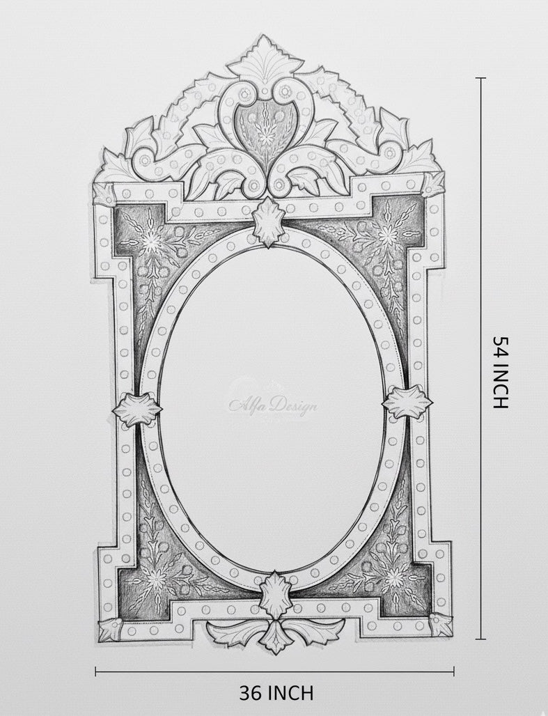 Venetian Mirror Italian Style Wall Mirror