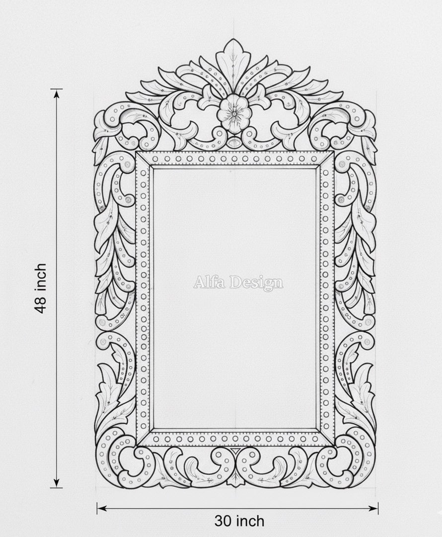 Crown Wall Venetian Mirror