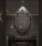 Round Venetian Modern Wall Mirror